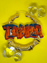 Load image into Gallery viewer, GRAFFITI NAMEPLATE EARRINGS
