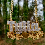 BLING NAMEPLATE NECKLACE