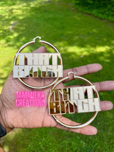 Load image into Gallery viewer, CITY GIRLS NAMEPLATE EARRINGS
